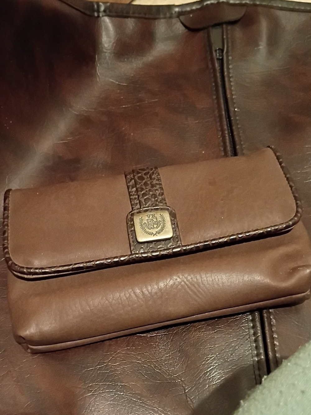 Brown Leather Men's Wallet Clutch - Classic Brown